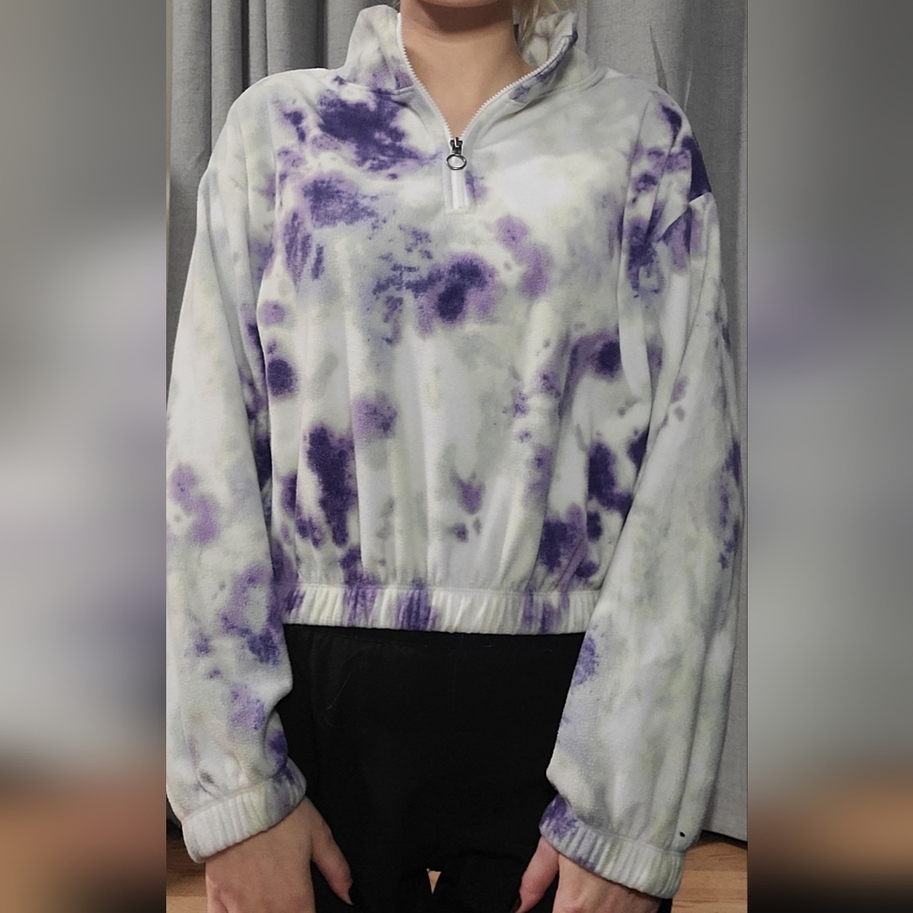 Tie dye lounge life pullover